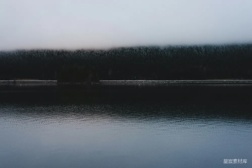 高清摄影 湖和森林的风景照片
