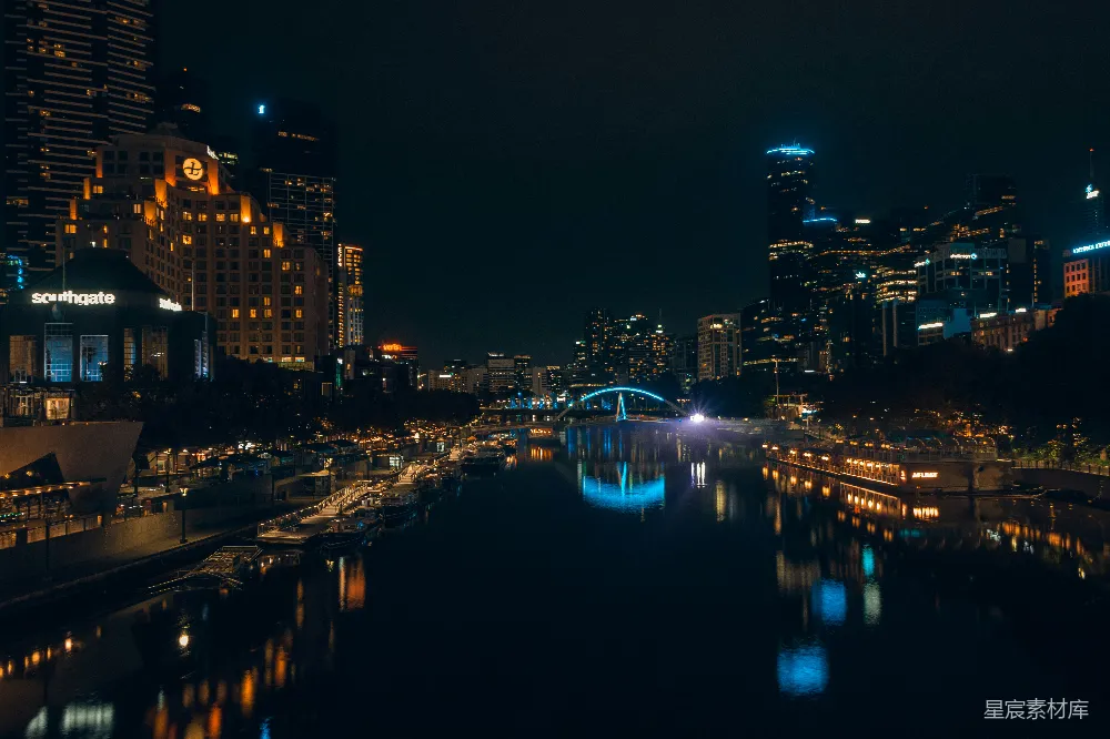 高清摄影 城市夜景 skyline