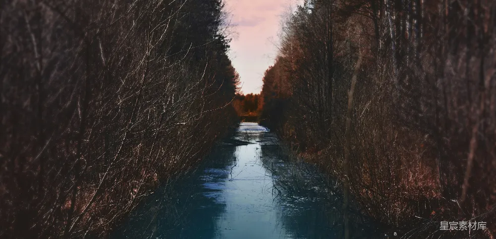高清摄影  平静河景