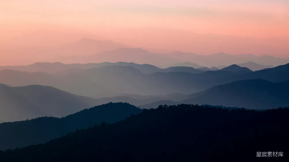 高清摄影 山间的风景照片