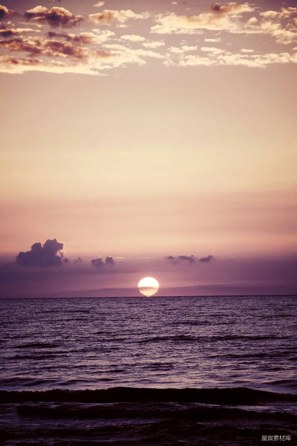 高清摄影 夕阳下的海洋