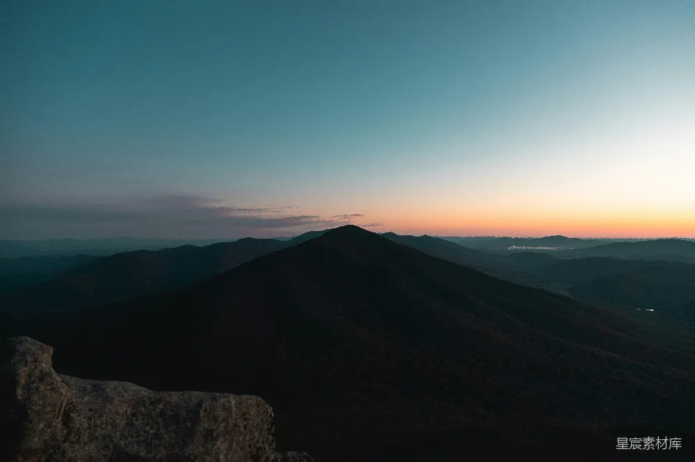 高清摄影 蓝山县中的山