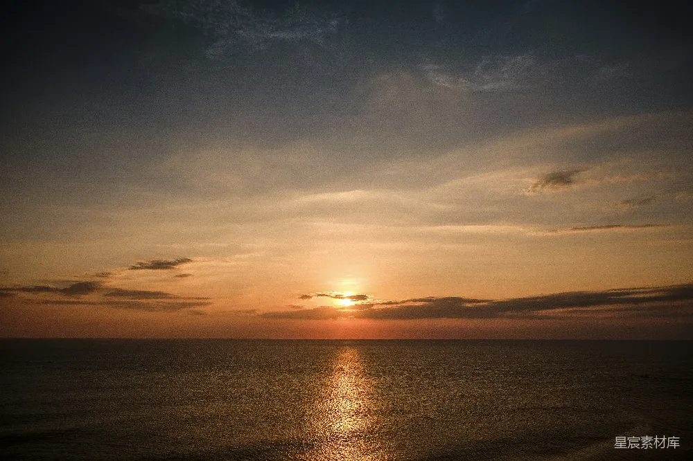高清摄影 夕阳下水域的风景摄影