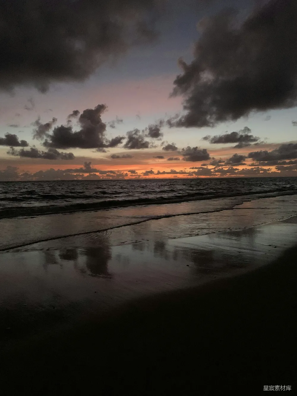 高清摄影 日落海滩
