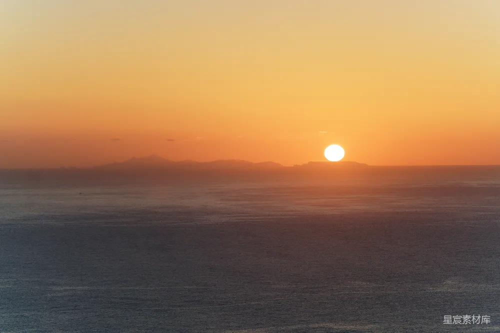 高清摄影 夕阳下的水域