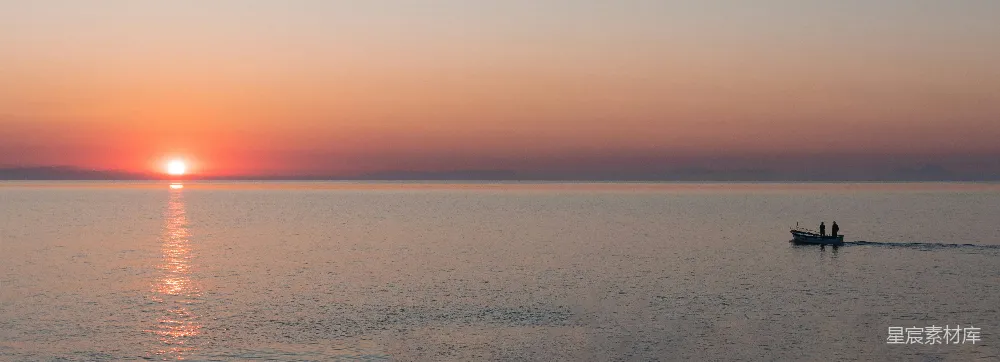高清摄影 人物 海上的蓝天