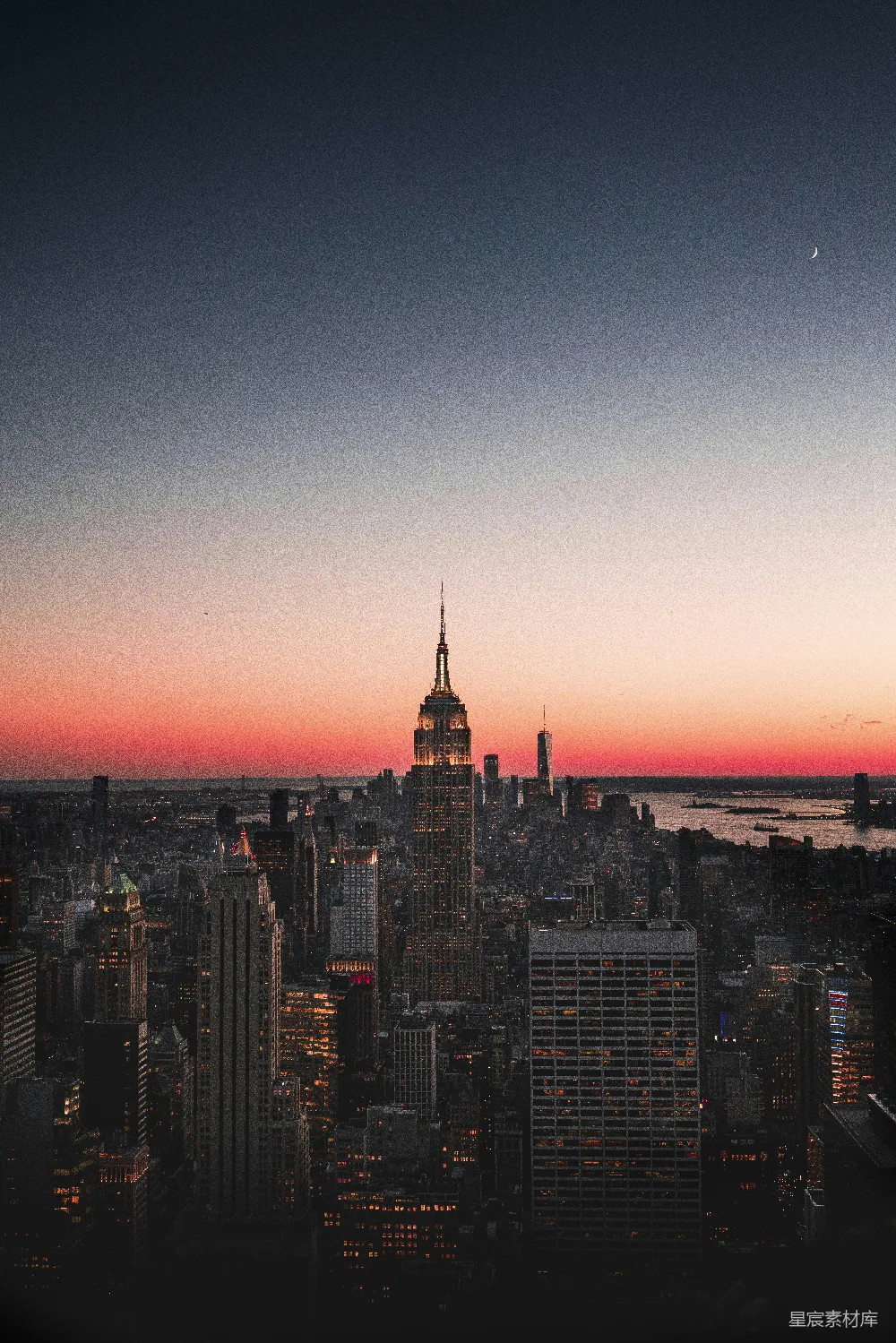 高清摄影 纽约帝国大厦的夜晚