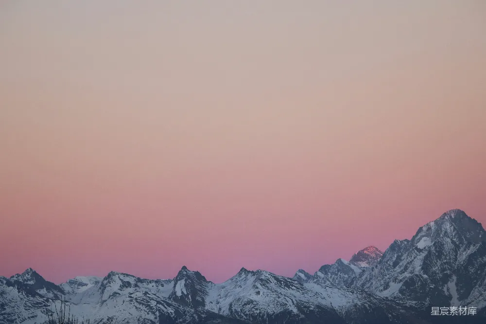 高清摄影 雪山全景摄影