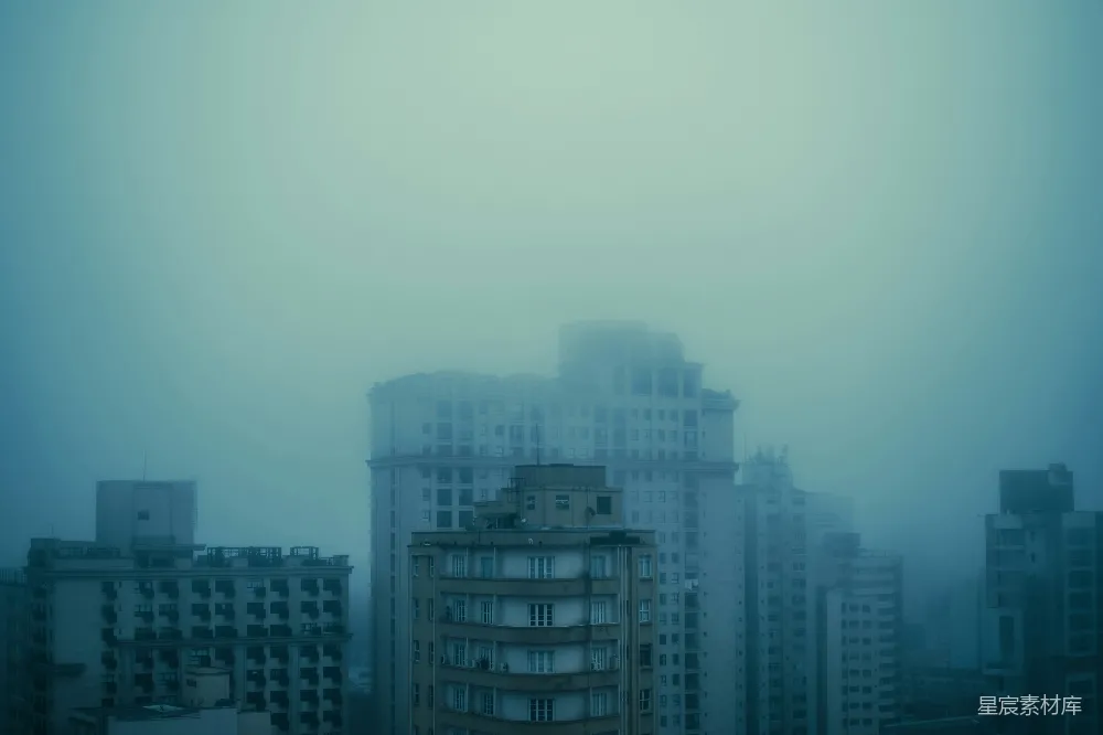 高清摄影 城市中心的一座高大建筑