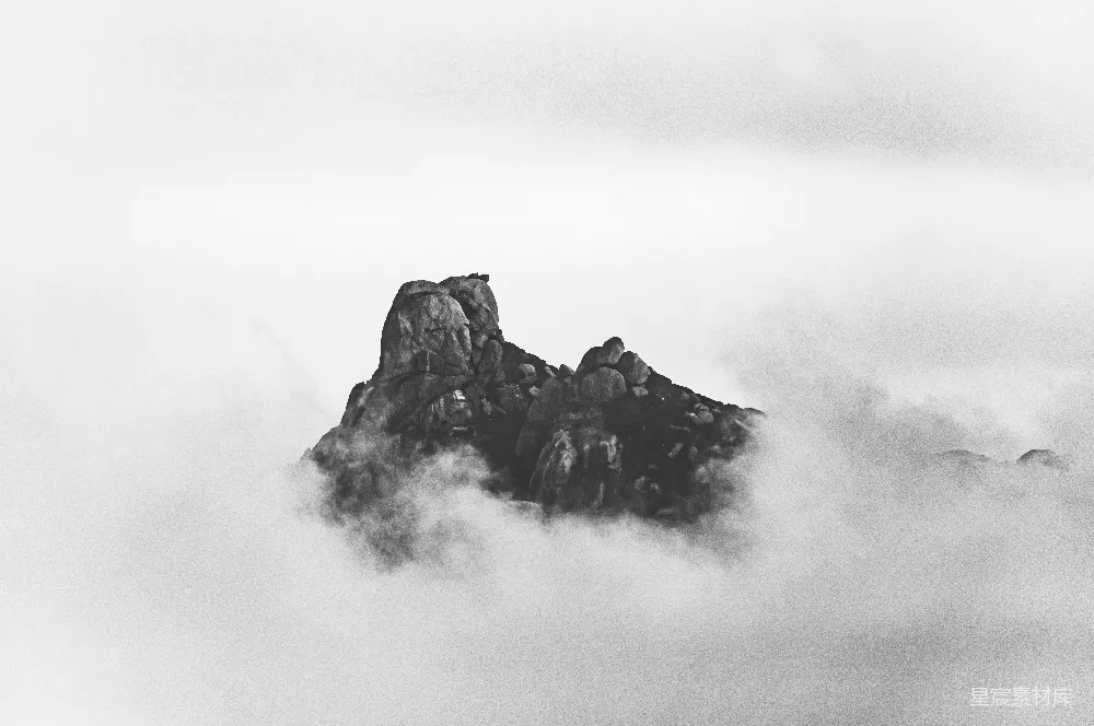 高清摄影 灰度山照片