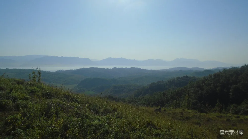 高清摄影 绿山峰