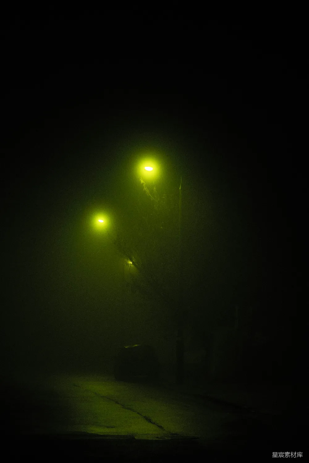 高清摄影 夜晚的路灯