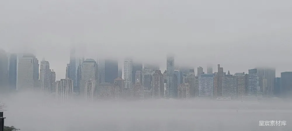 高清摄影 背景中有一座座摩天大楼的模糊城市景象