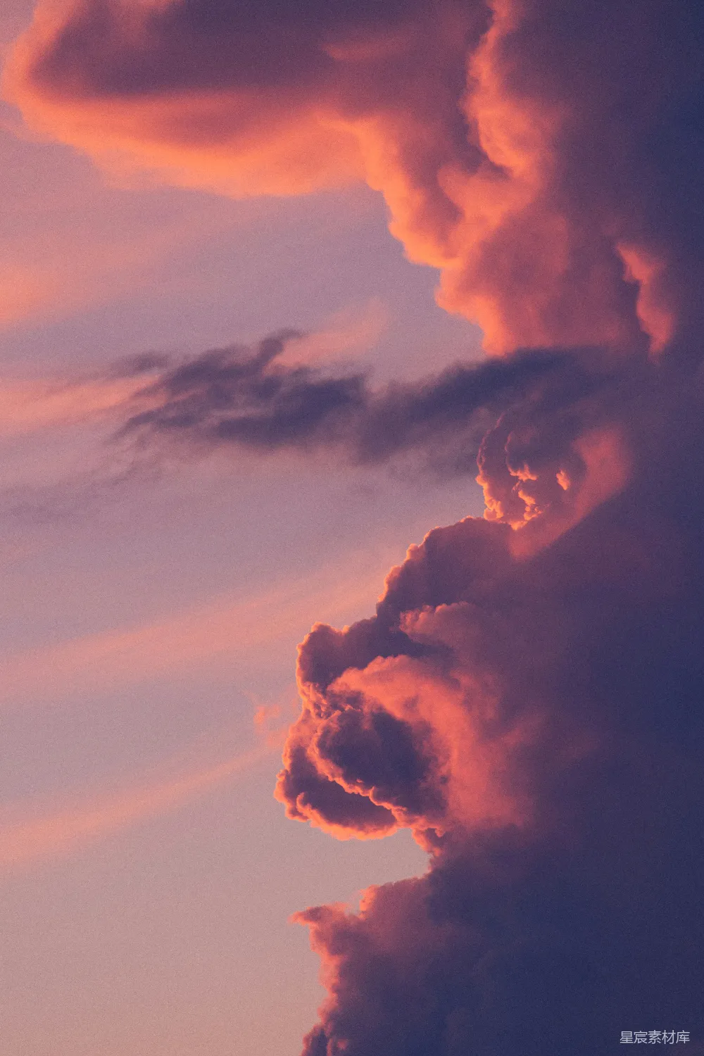 高清摄影 白昼的白云蓝天