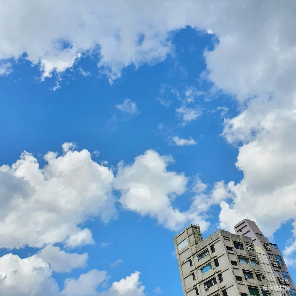 高清摄影  一栋建筑和蓝天