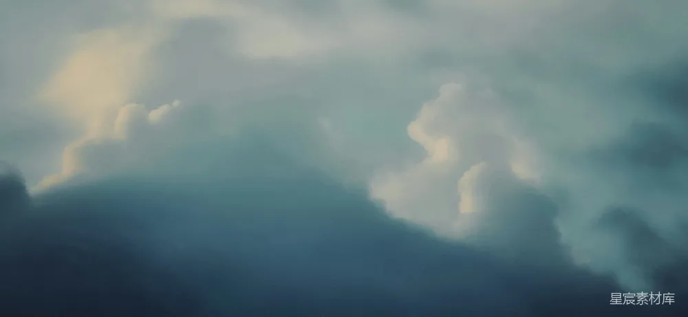 高清摄影 阴天有云块和阴影的天空。