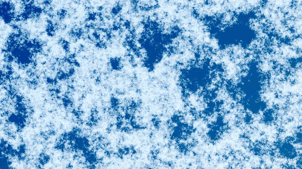 高清摄影 深蓝天空下洁白的云朵。