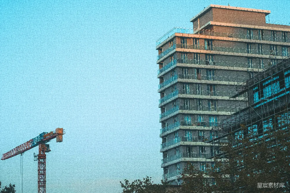 高清摄影 正在建设中的建筑