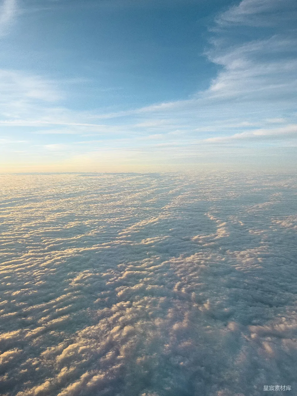 高清摄影 飞机上看的天空和云朵景色
