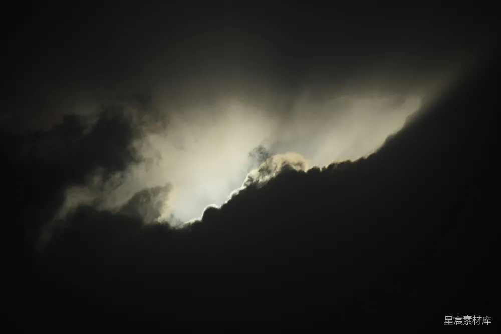 高清摄影 灰色的云朵