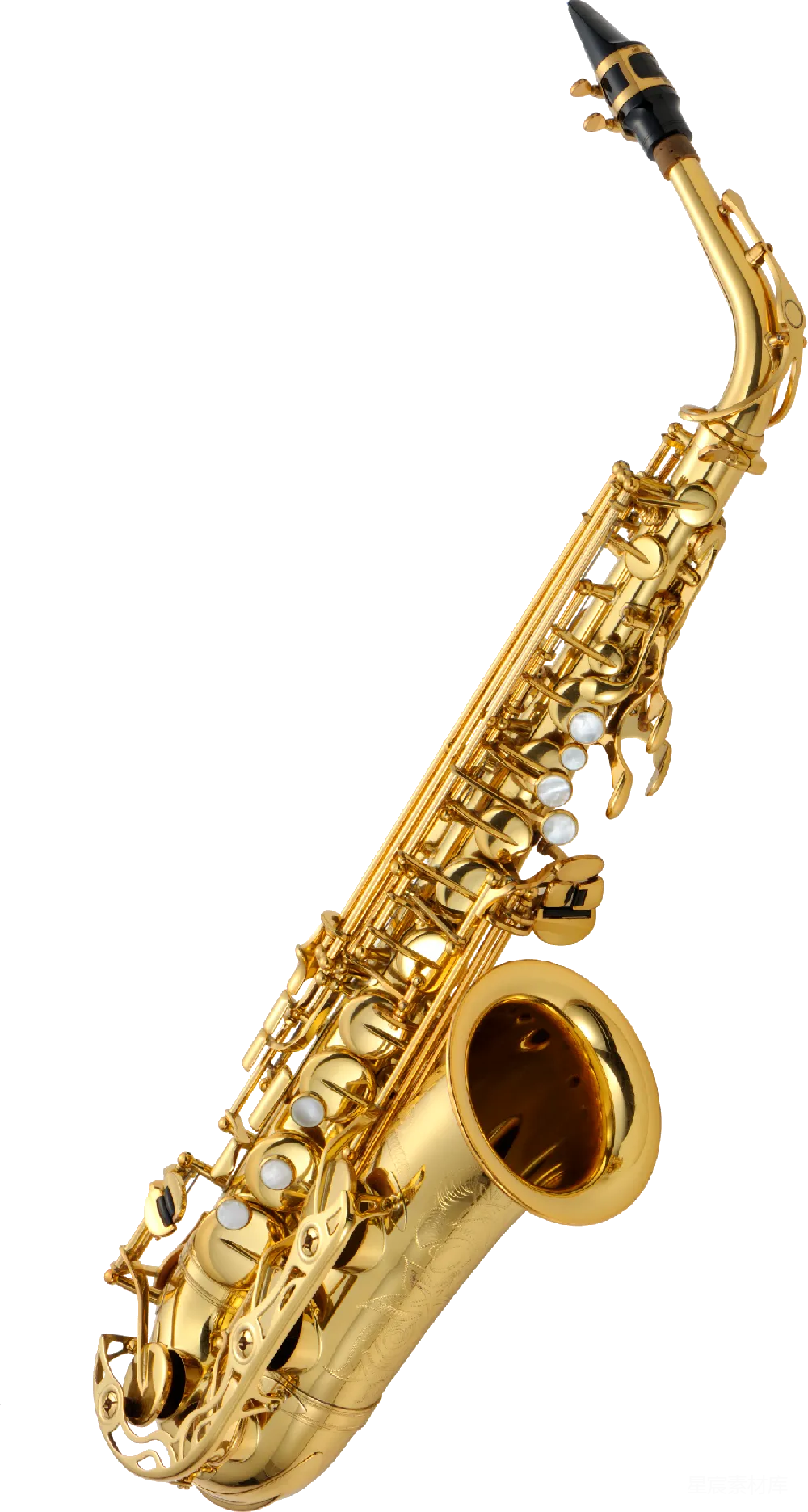 元素素材 金色中音萨克斯