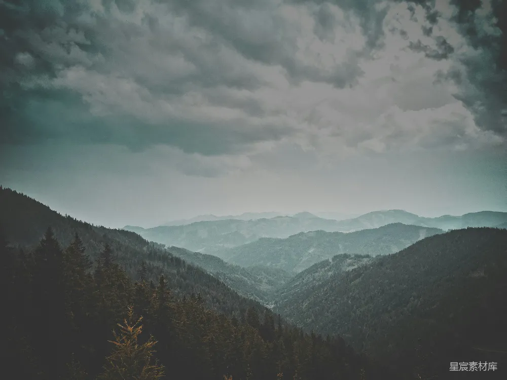 高清摄影 overlook 山峦