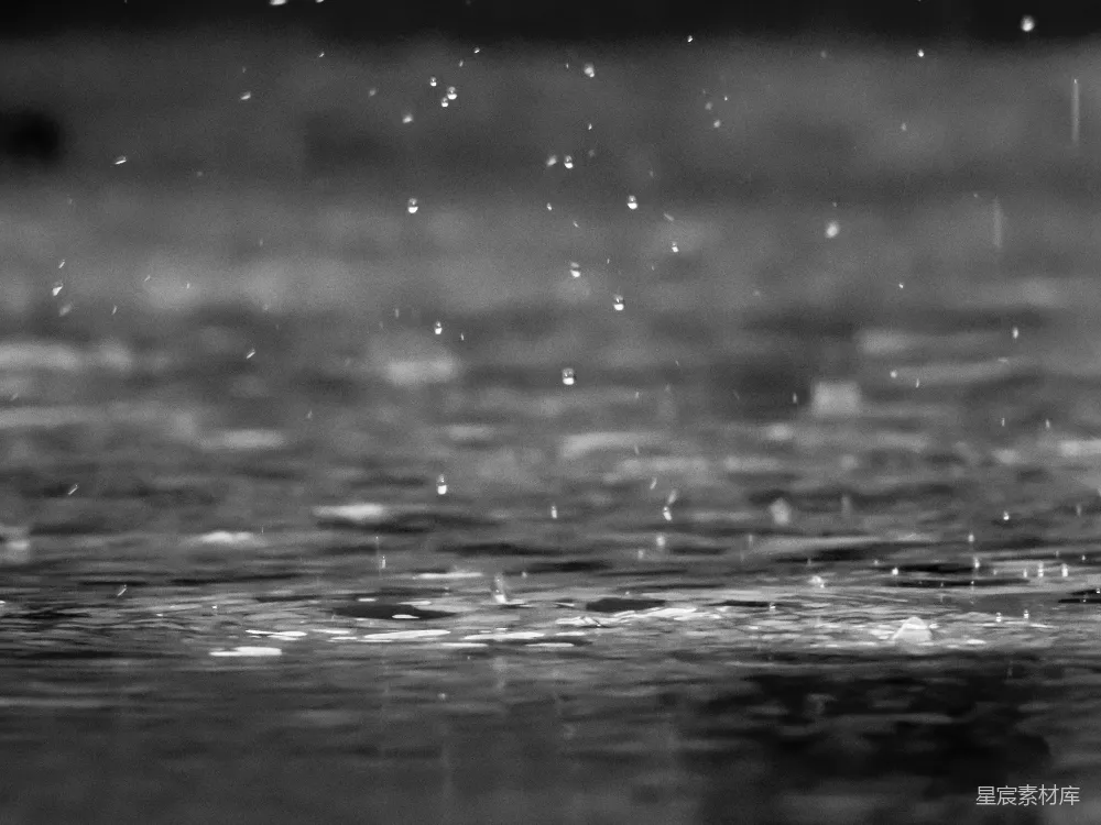 高清摄影 灰度摄影雨滴