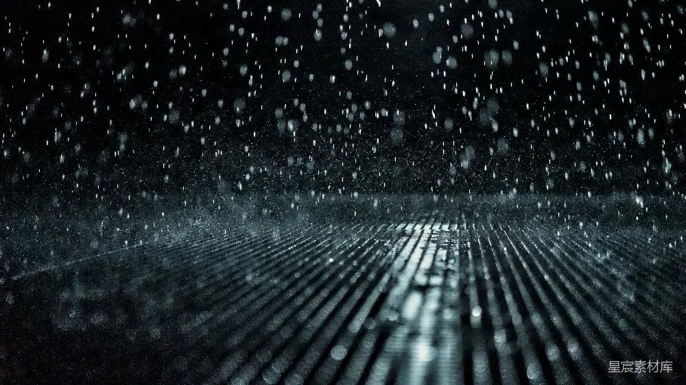 高清摄影 夜间滴答的雨滴