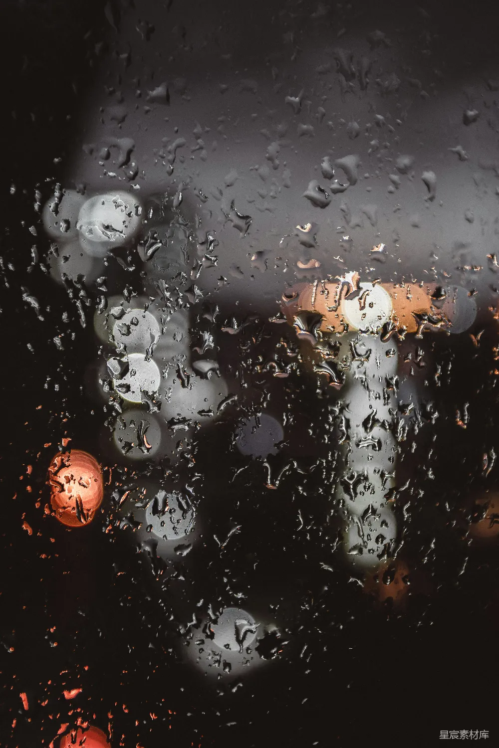 高清摄影 倾斜透视下的雨滴视图