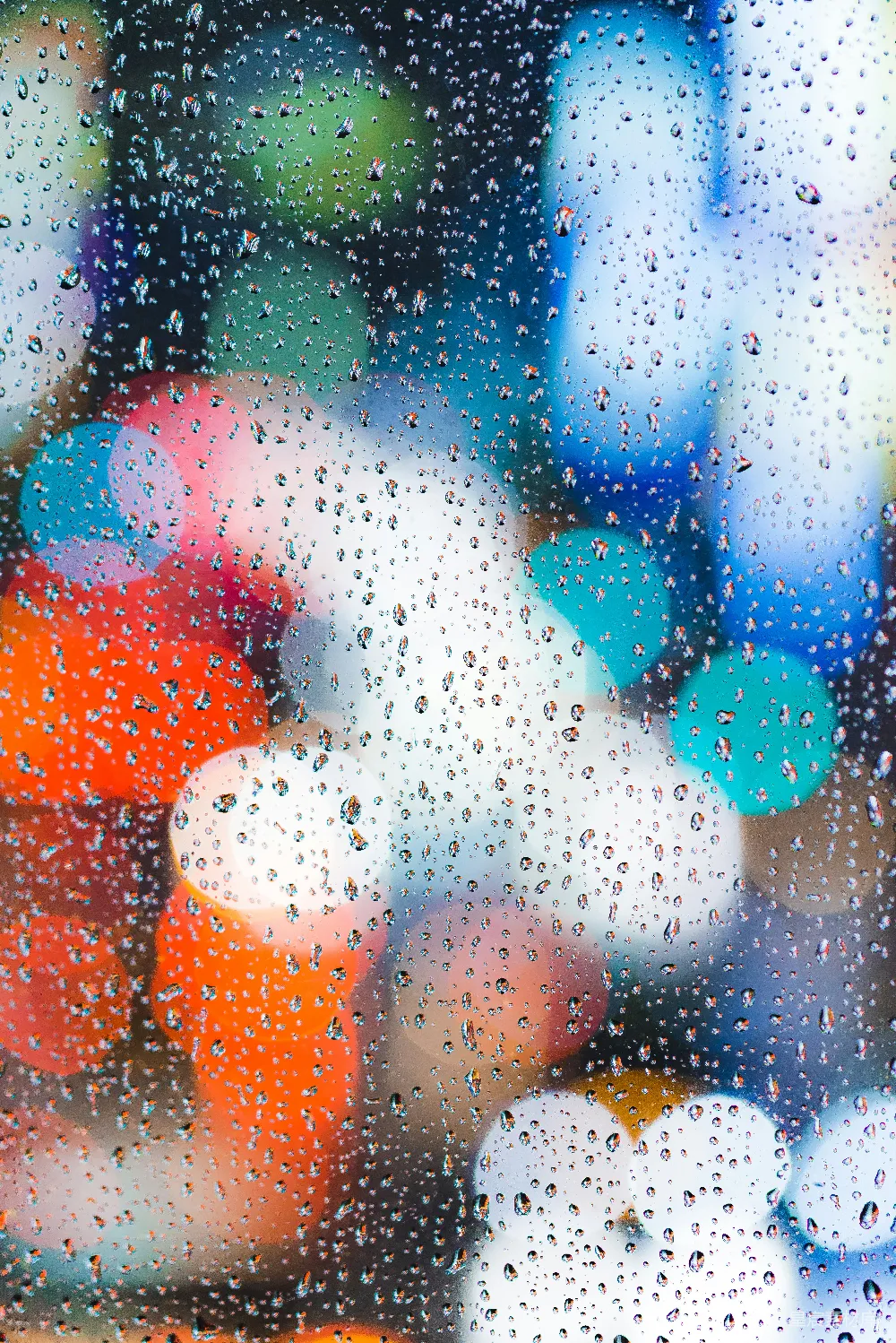 高清摄影 带有水滴的玻璃 Bokeh 摄影作品
