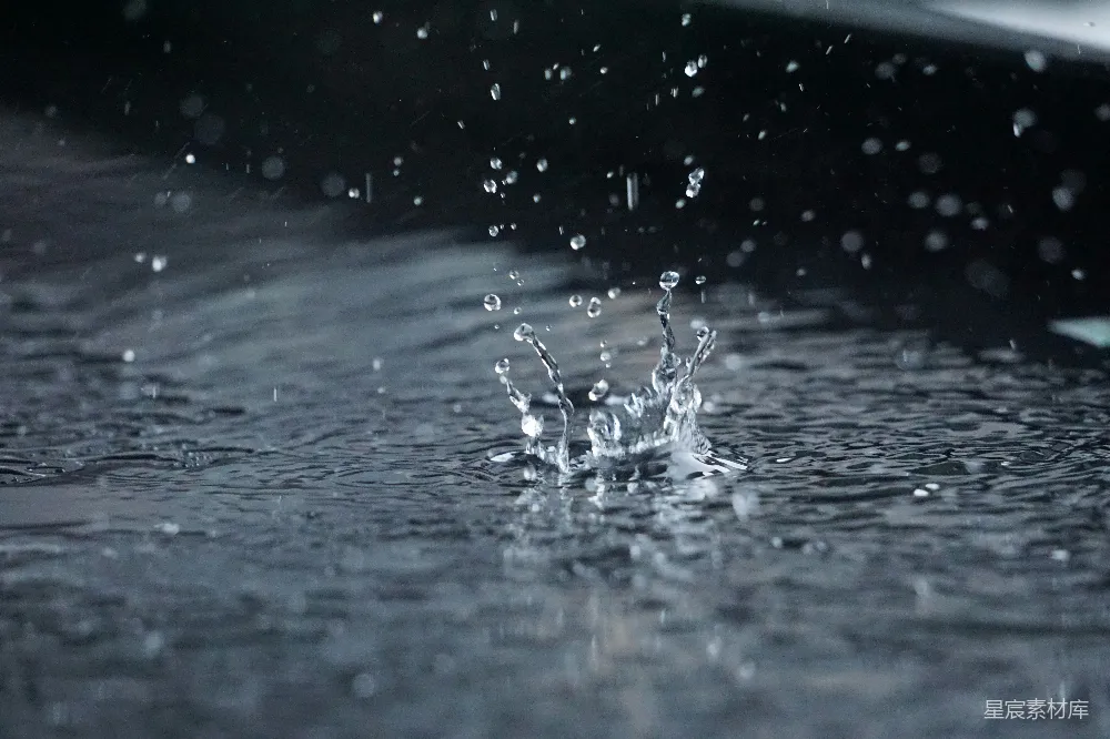 高清摄影 水珠落在水面