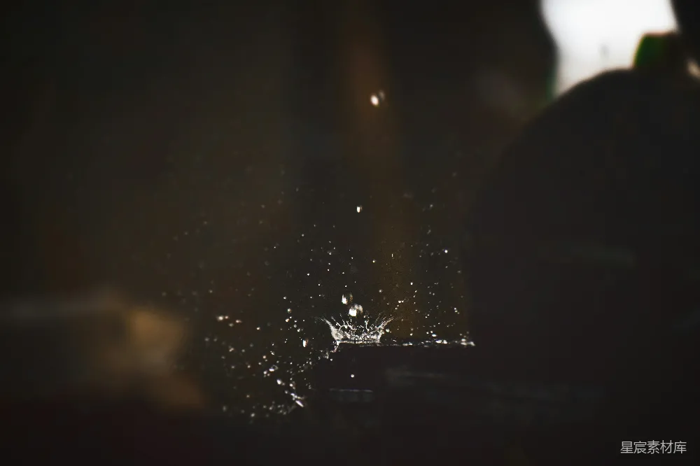 高清摄影 夜晚城市的一张模糊照片