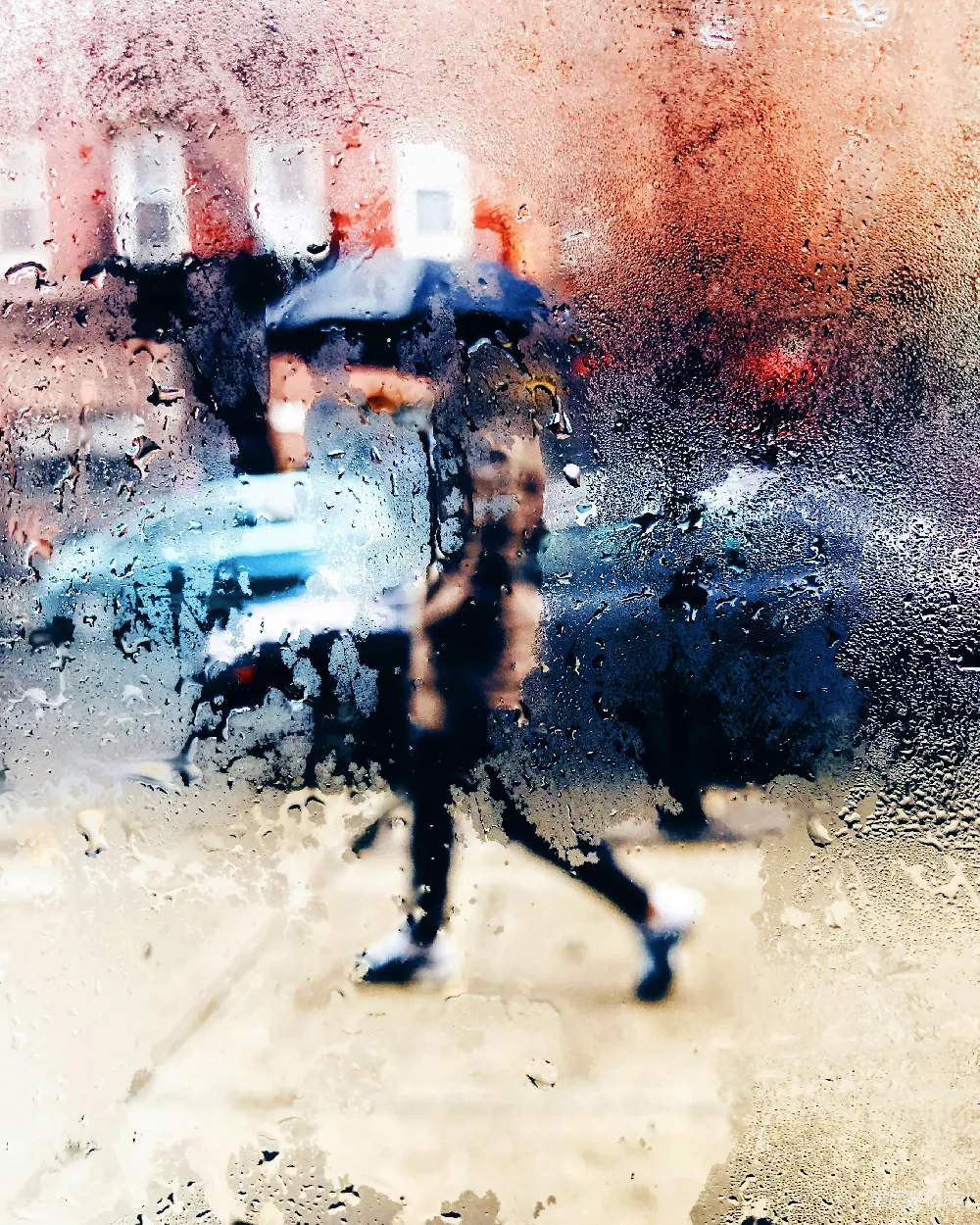高清摄影 街上的人在走步