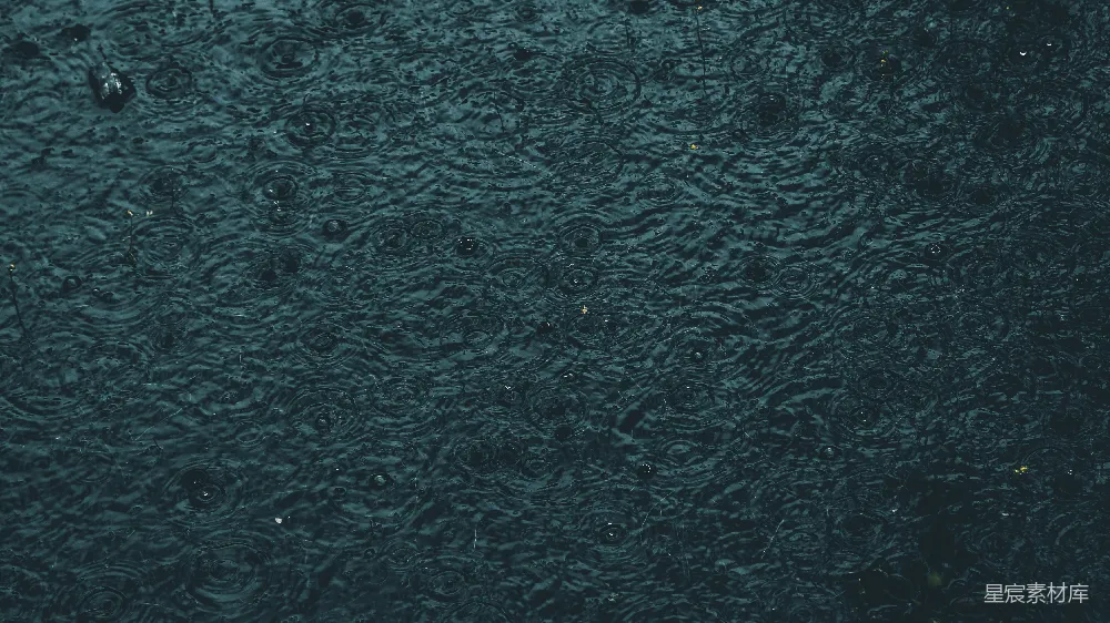 高清摄影 水面上的雨滴