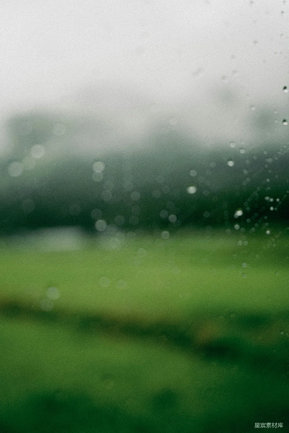 高清摄影 窗玻璃上的雨滴