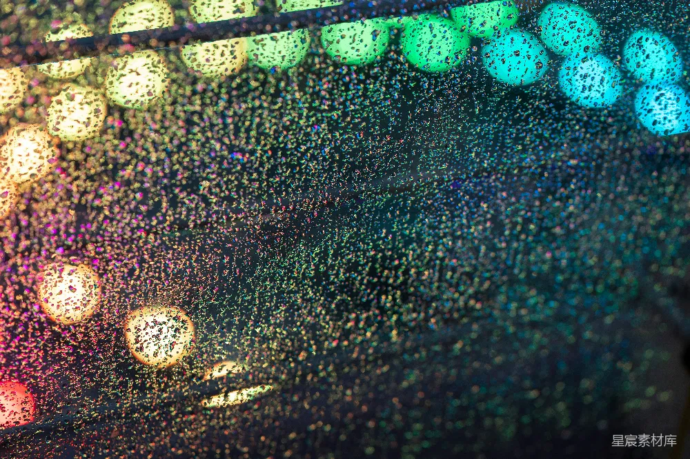 高清摄影 一幅雨淋窗户的特写镜头