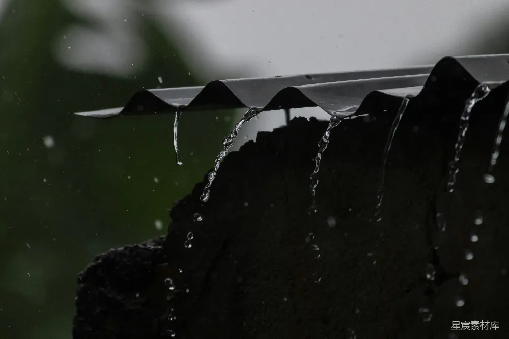 高清摄影 雨沟的特写镜头
