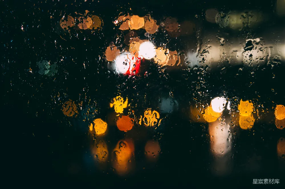 高清摄影 一幅雨淋窗户的特写镜头