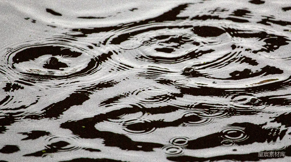 高清摄影 水滴落在水面