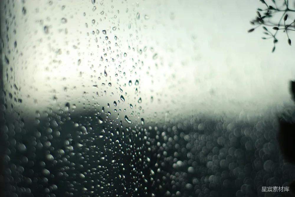 高清摄影 被雨水遮盖的窗户