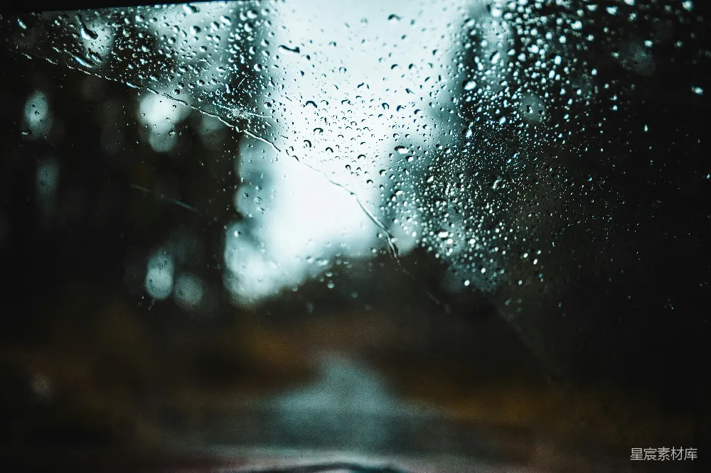 高清摄影 车窗上的雨滴