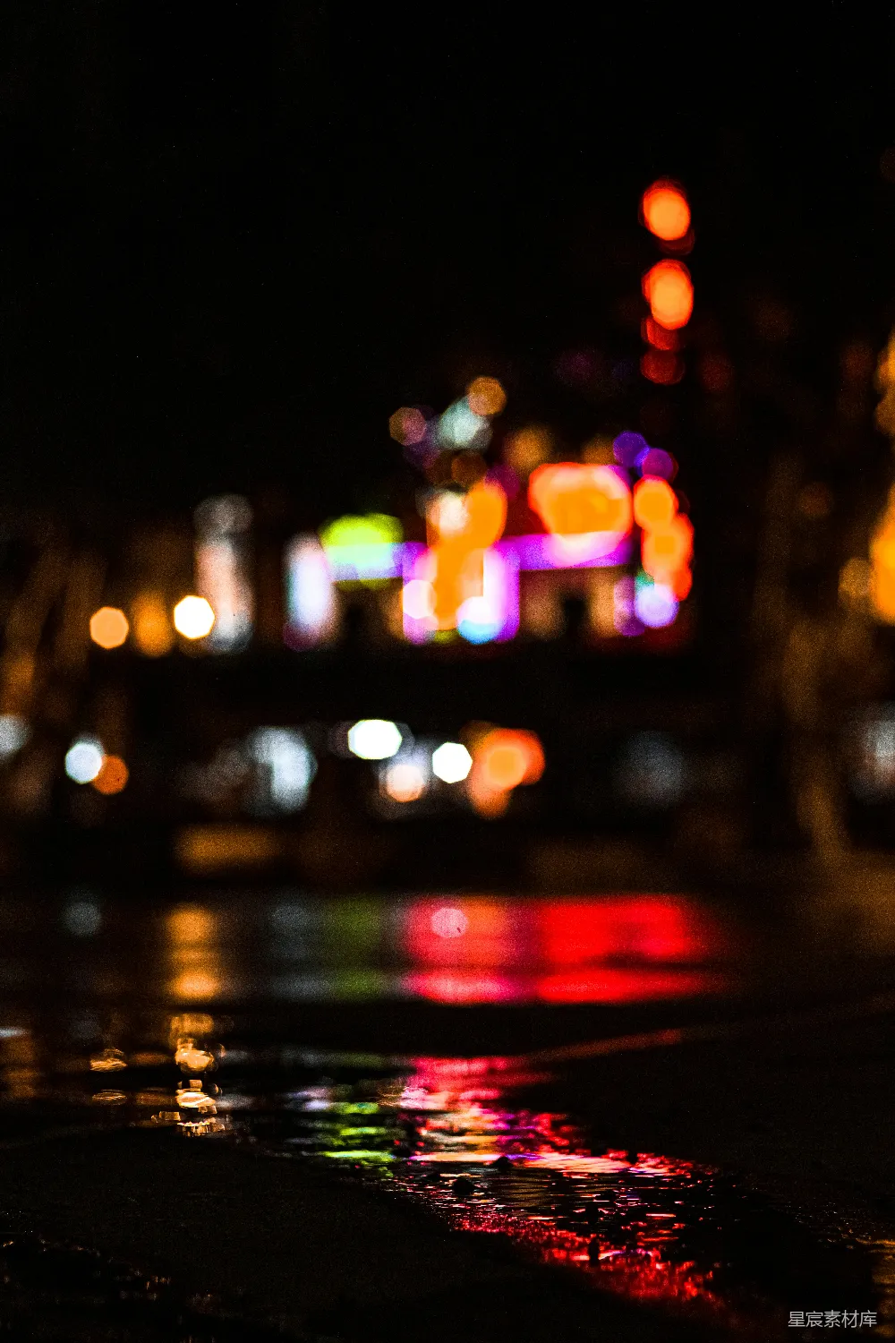 高清摄影 城市夜景的镜头虚化摄影