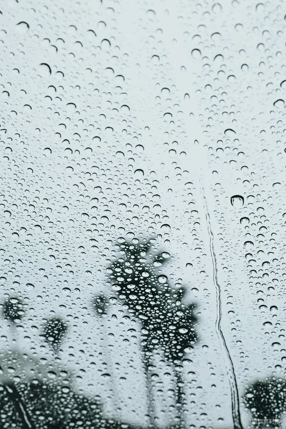 高清摄影 玻璃上的水汽凝结