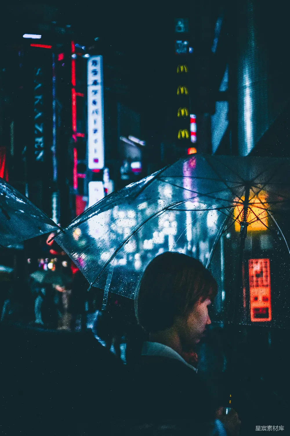高清摄影 持伞的女人