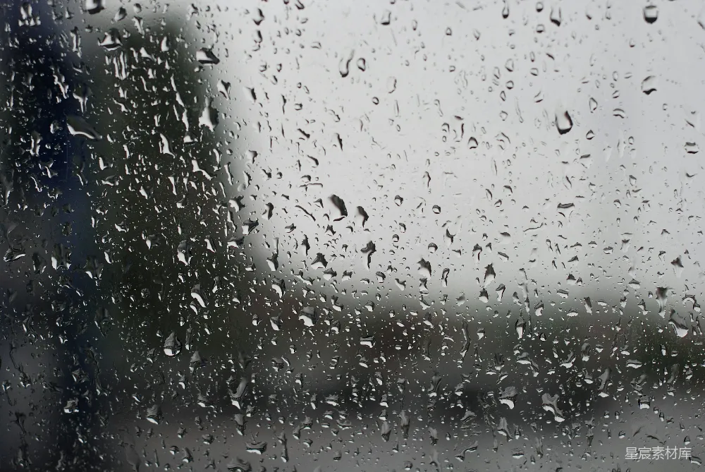 高清摄影 窗玻璃上的雨滴