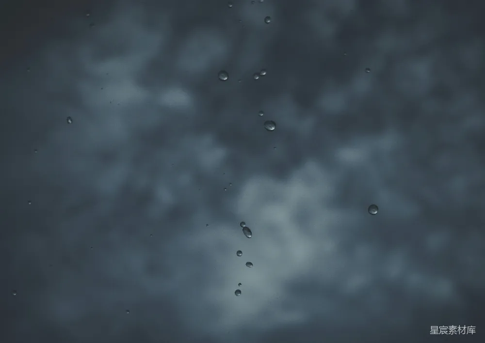 高清摄影 白云和黑云与星星