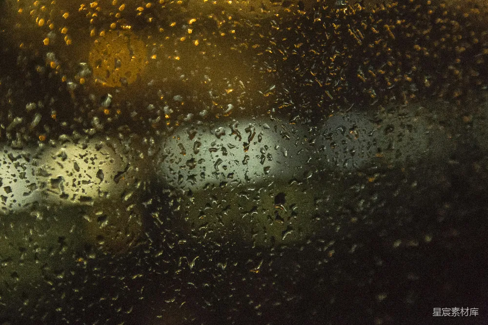 高清摄影 车窗上的雨滴