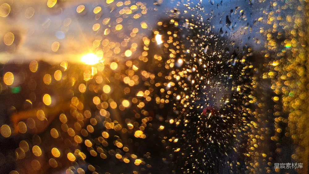 高清摄影 窗户上有雨滴