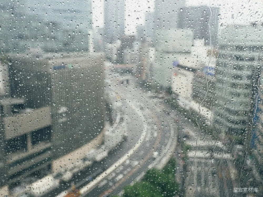 高清摄影 窗前的城市景色