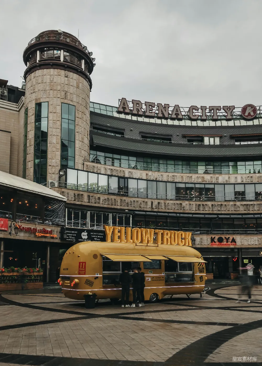 高清摄影 灰色混凝土的Arena City建筑